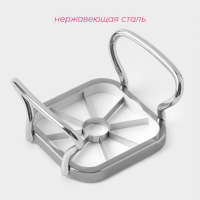 Овощерезка Доляна Steel, 3 насадки, нержавеющая сталь, цвет белый