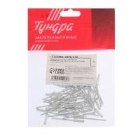 Заклёпки вытяжные ТУНДРА krep, алюминий-сталь, 50 шт, 3.2 х 10 мм Заклёпки вытяжные ТУНДРА krep, алюминий-сталь, 50 шт, 3.2 х 10 мм