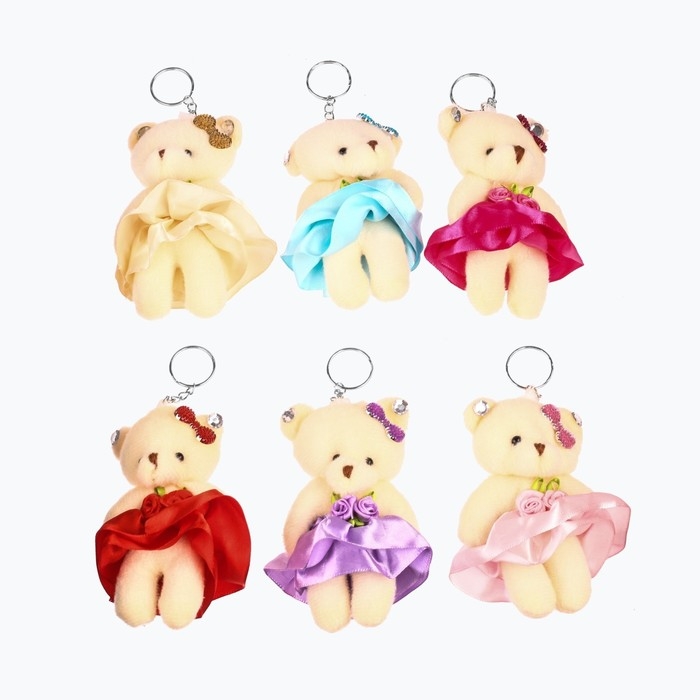 Подвеска &laquo;Мишка в юбке с розой&raquo;, цвет МИКС