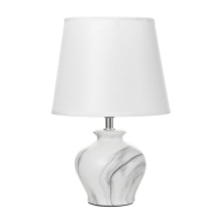 Настольная лампа "Кумп" E14 40Вт белый-серый 20х20х30 см RISALUX