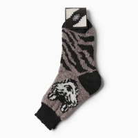 Носки мужские шерстяные "Сибирский волк", цвет бежевый, размер 27