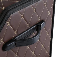 Органайзер кофр в багажник автомобиля HT-097, саквояж 48×32×30 см, коричневый, экокожа Органайзер кофр в багажник автомобиля HT-097, саквояж 48×32×30 см, коричневый, экокожа