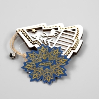 Ёлочная игрушка «Ёлочка с оленем», от батареек, свечение тёплое белое Ёлочная игрушка «Ёлочка с оленем», от батареек, свечение тёплое белое