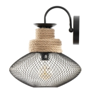 Бра "Эллеб" 1хЕ27 черный 32х32х35см