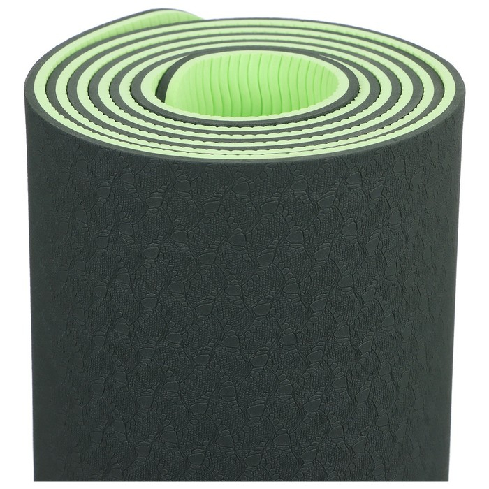 Коврик для йоги Sangh, 183&times;61&times;0,6 см, цвет тёмно-зелёный