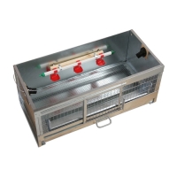 Брудер для цыплят, 100 &times; 40 &times; 45 см, с поддоном, кормушкой и поилкой, металлический