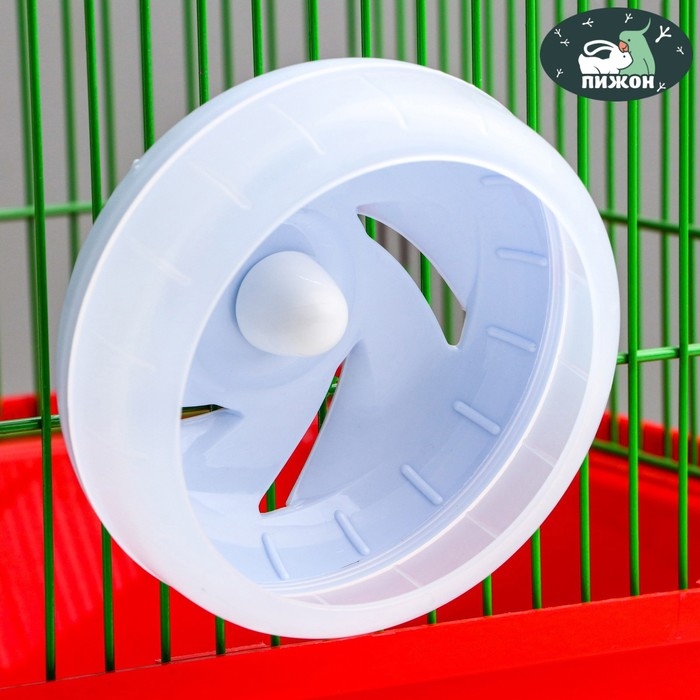 Колесо для грызунов тихое, 11 см, синее