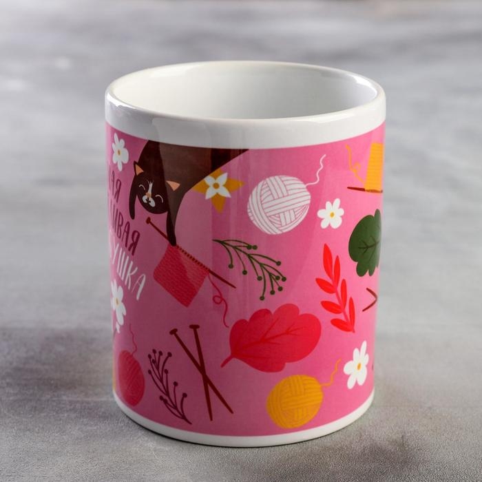 Кружка сублимация Кружка сублимация "Самая заботливая бабушка" 320 мл, с нанесением