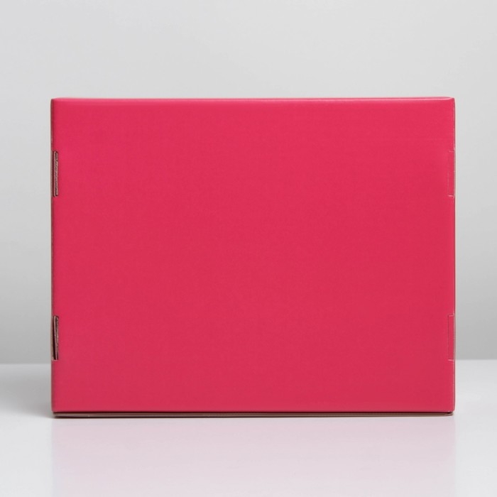 Коробка подарочная складная, упаковка, &laquo;Фуксия&raquo;, 27 х 21 х 9 см