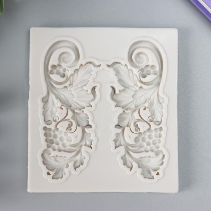 Молд силикон "Виноградная ветвь" 2 предмета 7,8х7х0,6 см