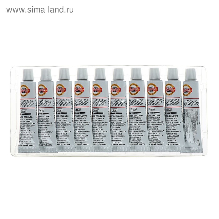 Краска акварельная Koh-I-Noor в тубе 16мл, белая