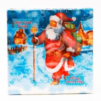 Новогодние салфетки бумажные Мой выбор &laquo;Дед Мороз&raquo; 3 слоя, 33х33 см, 20 шт