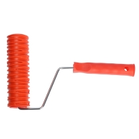 Валик декоративный ТУНДРА, резиновый, "кора тополя", рукоятка d=6 мм, 180 мм