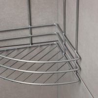 Полка угловая 3-х ярусная, 11&times;61,5 см, цвет хром