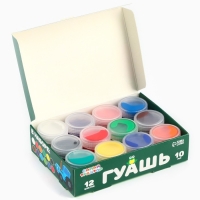 Гуашь 12 цветов по 10 мл, Синий трактор Гуашь 12 цветов по 10 мл, Синий трактор