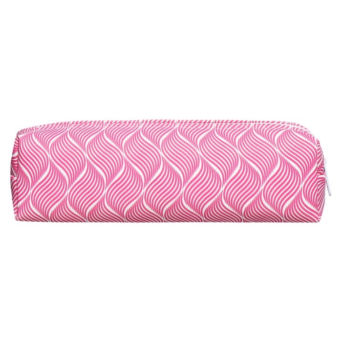 Пенал школьный на молнии "Волны" Calligrata, розовый