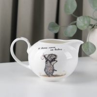 Сливочник фарфоровый &laquo;Ёжик в тумане&raquo;, 430 мл