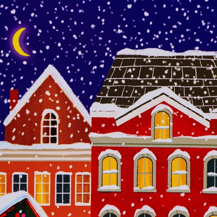 Новый год. Пакет подарочный новогодний под бутылку, упаковка Новый год. Пакет подарочный новогодний под бутылку, упаковка "Праздник в городе", 12 х 36 х 8,5 см.