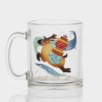 Кружка стеклянная чайная «С Новым Годом», 320 мл, МИКС Кружка стеклянная чайная «С Новым Годом», 320 мл, МИКС