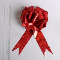 Бант-шар №5 голография, цвет красный Бант-шар №5 голография, цвет красный