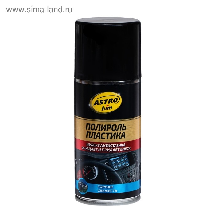 Полироль пластика Astrohim Горная свежесть, аэрозоль, 210 мл, АС - 2372 Полироль пластика Astrohim Горная свежесть, аэрозоль, 210 мл, АС - 2372