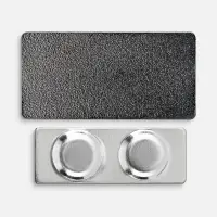 Значок Magnet Matto, серый металлик