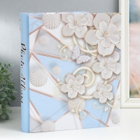 Фотоальбом на 400 фото 10х15 см "Нежные цветы на принте" МИКС 33,5х27,5х5,5 см