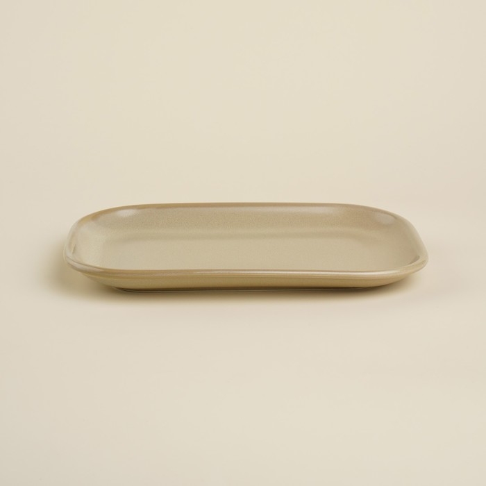 Блюдо фарфоровое SL Home «Песчаный бриз», 24,5×16,5 см, цвет бежевый Блюдо фарфоровое SL Home «Песчаный бриз», 24,5×16,5 см, цвет бежевый