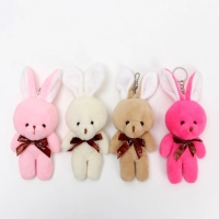 Мягкая игрушка &laquo;Заяц с бантиком&raquo;, на подвеске, цвета МИКС