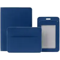 Чехол для карточек Shall Simple, синий Чехол для карточек Shall Simple, синий