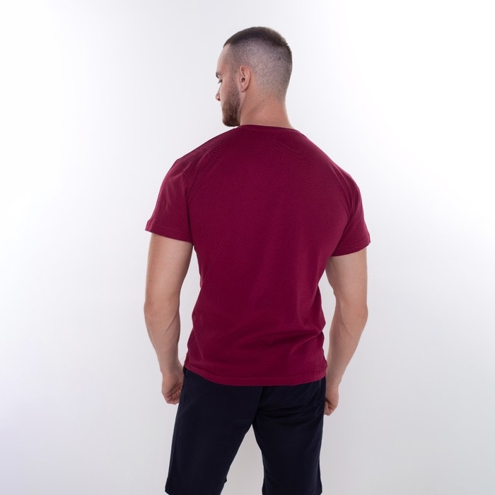 Футболка мужская, цвет бордовый, размер 48 Футболка мужская, цвет бордовый, размер 48