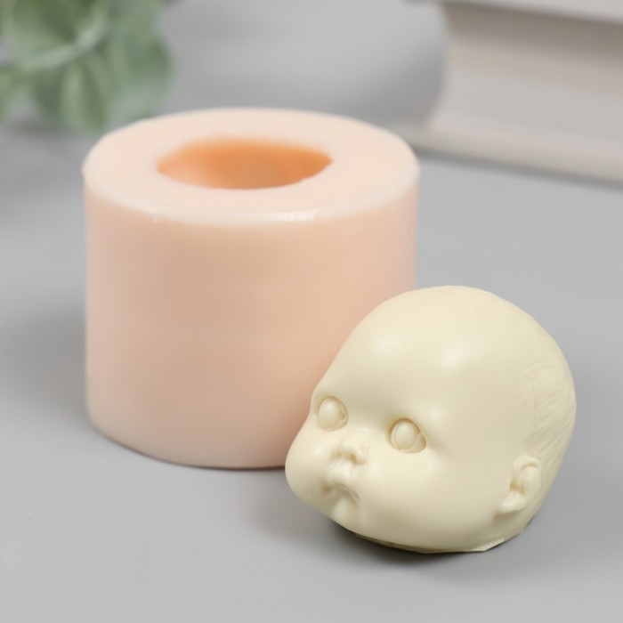 Молд силикон Молд силикон "Голова младенца" №17 3,5х4х3,5 см