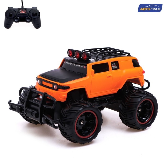 Джип радиоуправляемый «Монстр», 1:20, работает от аккумулятора, цвет оранжевый Джип радиоуправляемый «Монстр», 1:20, работает от аккумулятора, цвет оранжевый