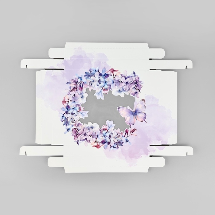 Коробка подарочная &laquo;Цветочное настроение&raquo;, 23.5 х 20.5 х 5.5 см