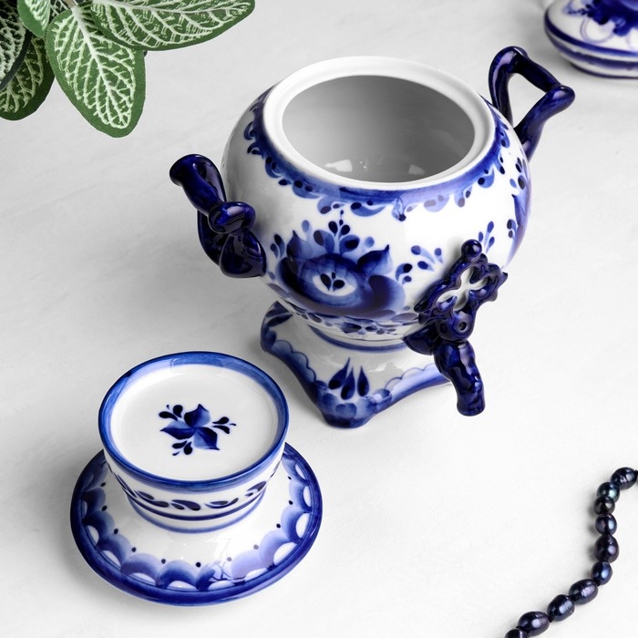 Сувенир «Самовар», 23 см, гжель Сувенир «Самовар», 23 см, гжель