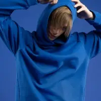 Худи унисекс H1, синее, размер XS/S