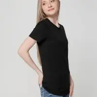 Футболка женская T-bolka Lady, черная, размер 3XL