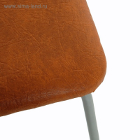 Табурет "Эконом" квадратный, Серебристый металлик/шоколад МИКС Табурет "Эконом" квадратный, Серебристый металлик/шоколад МИКС