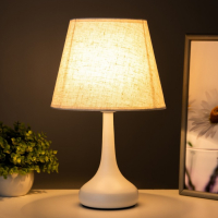 Лампа настольная 16155/1 E27 40Вт белый 19,5х19,5х34 см RISALUX