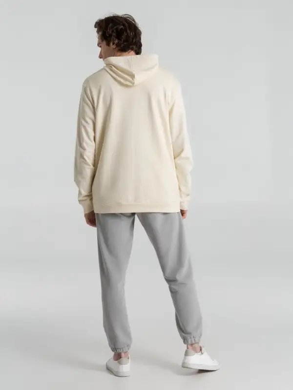 Толстовка с капюшоном унисекс Hoodie, светло-желтая, размер S