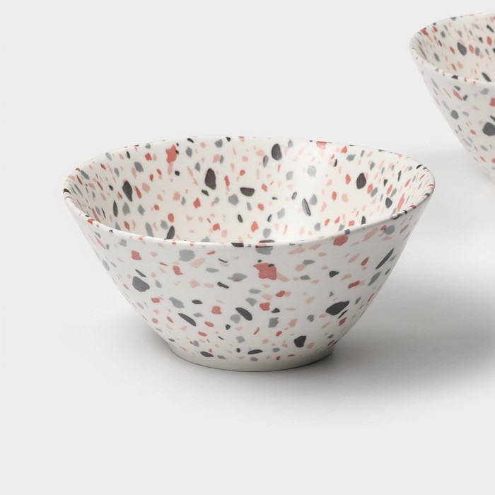 Набор салатников фарфоровых Magistro Terazzo, 1,4 л, 20×9 см, 2 шт Набор салатников фарфоровых Magistro Terazzo, 1,4 л, 20×9 см, 2 шт