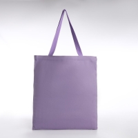 Шопер без застёжки, из текстиля, цвет сиреневый/белый