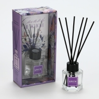 Диффузор ароматический палочки, ароматизатор для дома 50 мл. &laquo;Аромадиффузор: Живи мечтой&raquo;, аромат лаванда, 10,2 х 19,6 х 5,2 см.