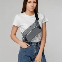 Поясная сумка Tabby, серая Поясная сумка Tabby, серая