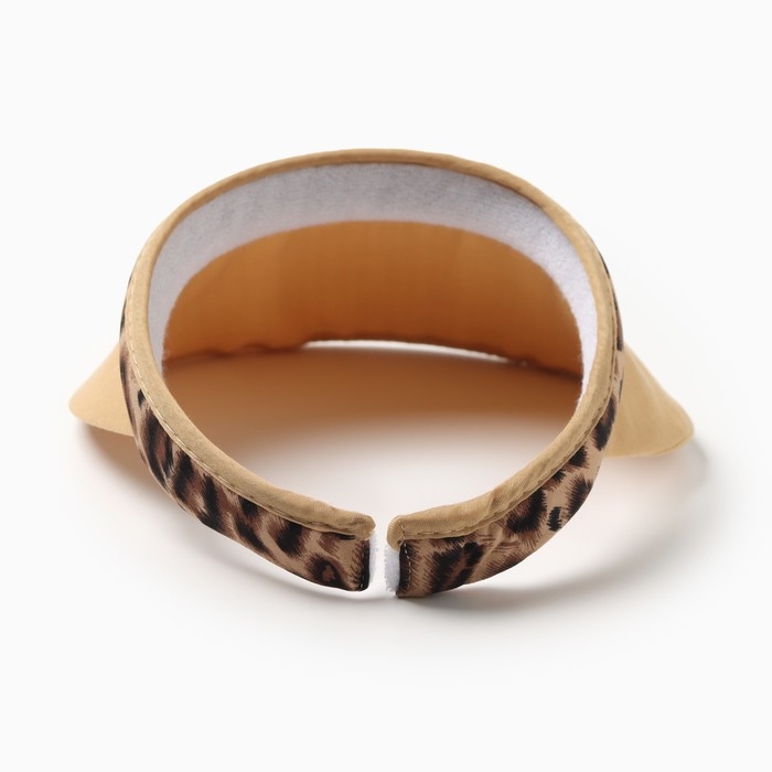 Козырёк женский MINAKU Козырёк женский MINAKU "Leopard" цвет коричневый, р-р 56-58