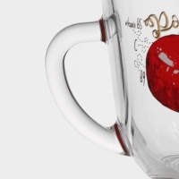 Кружка стеклянная &laquo;Полезные фрукты&raquo;, 200 мл, рисунок МИКС