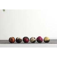 Китайский связанный зеленый чай, 120 г, 18 шт, 2022 г, микс цветка Китайский связанный зеленый чай, 120 г, 18 шт, 2022 г, микс цветка