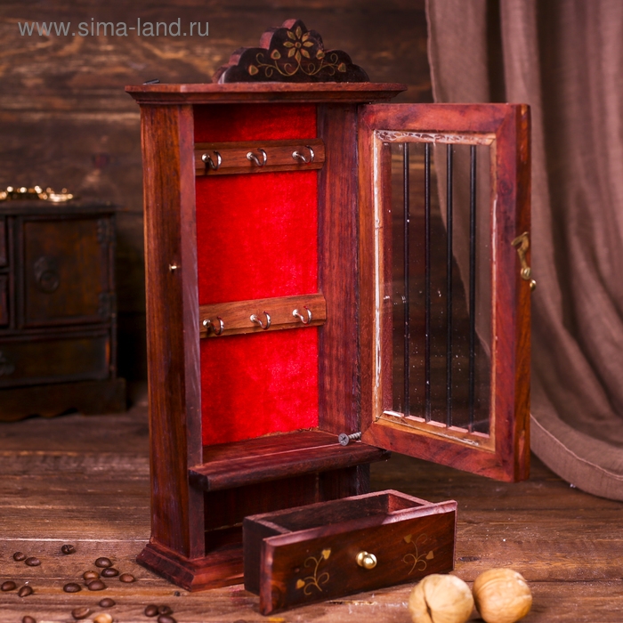 Ключница "Тайник" дерево 7х16х34 см