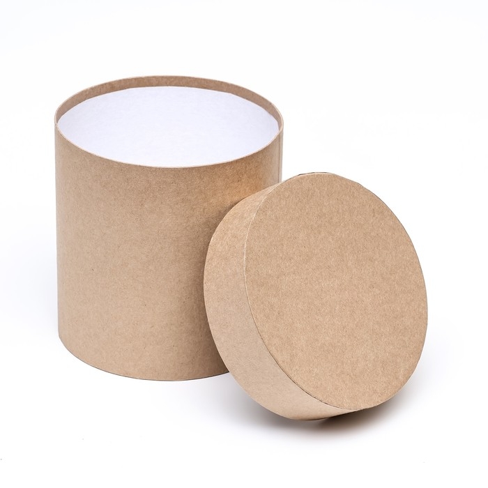 Набор круглых коробок 5 в 1 Набор круглых коробок 5 в 1 "Крафт однотонный", 20 х 20 - 14 х 14 см