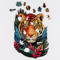 Пазлы деревянные фигурные &laquo;Тигр&raquo;, 174 элементов